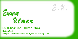 emma ulmer business card